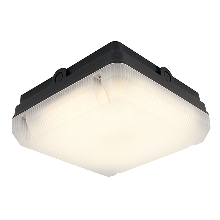 LED Square Bulkhead Black 14W Emergency Back Up Elevator Equipment